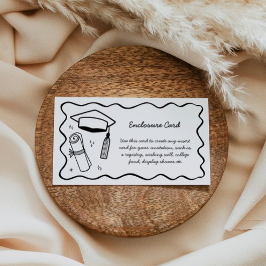 ドードルエンクロージャカードカスタムの挿入の卒業 エンクロージャーカード