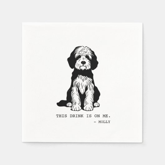 ドードルカクテルナプキン スタンダードカクテルナプキン (正面)