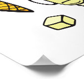 ドードルカラフルスイーツ:デザートデザイン ポスター (角)