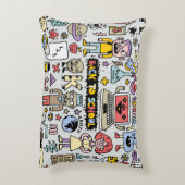 ドードルカラフルスクールヴィンテージセット アクセントクッション (裏面(縦))