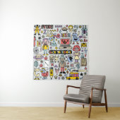 ドードルカラフルスクールヴィンテージセット タペストリー (インサイチュ)