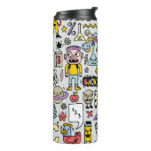 ドードルカラフルスクールヴィンテージセット タンブラー (回転左)