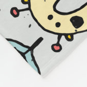 ドードルカラフルスクールヴィンテージセット フリースブランケット (角)