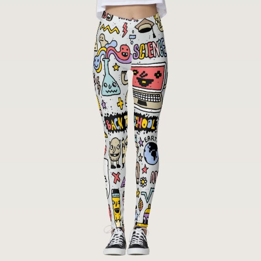 ドードルカラフルスクールヴィンテージセット レギンス (正面)