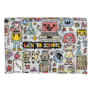 ドードルカラフルスクールヴィンテージセット 枕カバー