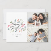 ドードルカラフルズメリークリスマス2写真 シーズンカード (正面)