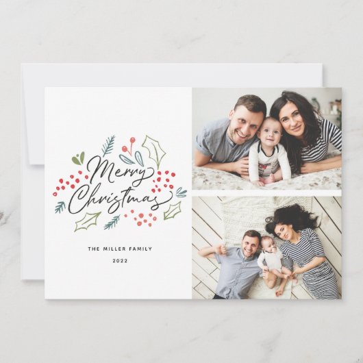 ドードルカラフルズメリークリスマス2写真 シーズンカード (正面)