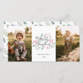 ドードルカラフルズメリークリスマス2写真 シーズンカード (正面/裏面)