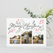 ドードルカラフルズ・メリー数々の・クリスマス写真 シーズンカード (スタンド正面)