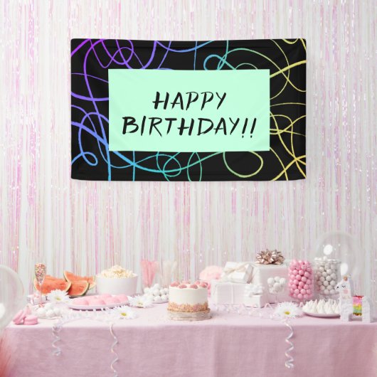 ドードルカラフルズ 横断幕 (パーティー)