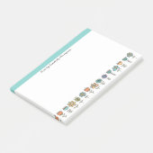 ドードルカラフルフラワーポストイット®ノート ポストイット (アングル)