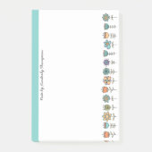 ドードルカラフルフラワーポストイット®ノート ポストイット (正面)