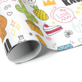 ドードルガーリーズラッピング紙 ラッピングペーパー (ロールコーナー)