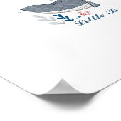 ドードルクジラ子供部屋ウォールアート、海動物ポスター ポスター (角)