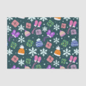 ドードルクリスマスウィンターグローブギフトハットダーク 薄葉紙 (正面)