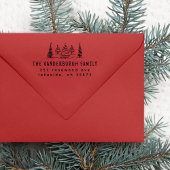 ドードルクリスマスツリーズカスタム差出人住所 セルフインキングスタンプ