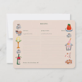 ドードルクリスマスブライダルシャワー共有Aレシピ 招待状