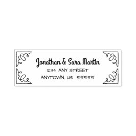 ドードルコーナーズ差出人住所 セルフインキングスタンプ