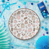 ドードルコーヒーデザイン紙プレート ペーパープレート (パーティー)