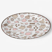 ドードルコーヒーデザイン紙プレート ペーパープレート (アングル)