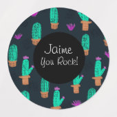 ドードルサボテン食品弁当箱 ラベル (デザイン1)