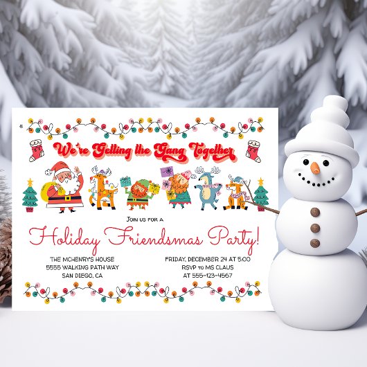 ドードルサンタのヘルパー事務所フレンドスマスパーティー 招待状