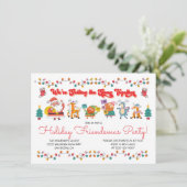 ドードルサンタのヘルパー事務所フレンドスマスパーティー 招待状 (スタンド正面)