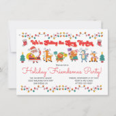 ドードルサンタのヘルパー事務所フレンドスマスパーティー 招待状 (正面)