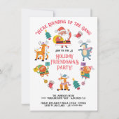 ドードルサンタの集団・フレンドサスの丸め 招待状 (正面)