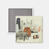 ドードルサンフランシスコシーン マグネット (正面/裏面)