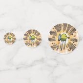 ドードルジャンプパーティーテーブル紙吹雪 コンフェッティ (裏面)