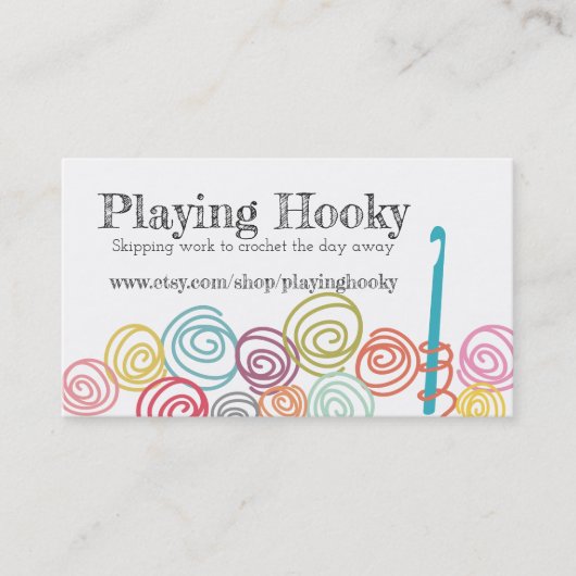 ドードルスクライバルヤーンクロシェ針の名刺 名刺 (正面)