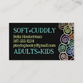 ドードルスクライブル糸のクロチェットフックのクラフトショー 名刺 (裏面)