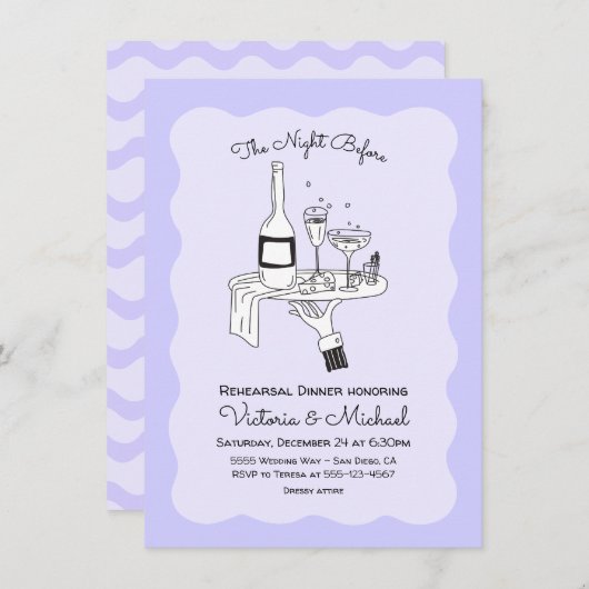 ドードルスケッチリハファンキーーサルディナー 招待状 (正面/裏面)