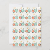 ドードルスケッチレトロクリスマスカクテルパーティー 招待状 (裏面)