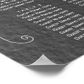 ドードルスケッチ手描き椅子座席図 ポスター (角)