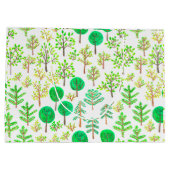 ドードルスタイルの水彩林 ラージペーパーバッグ (裏面)