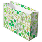 ドードルスタイルの水彩林 ラージペーパーバッグ (正面アングル)