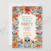 💀ドードルスタイルディアデムエルトスパーティの招待状 招待状 (正面)