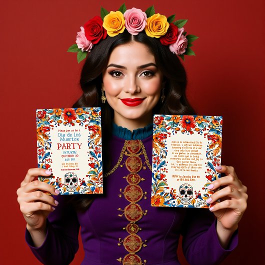 💀ドードルスタイルディアデムエルトスパーティの招待状 招待状