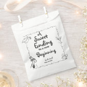 ドードルスタイルハンドドロー卒業の好意サイン フェイバーバッグ (クリップ留めされた状態)