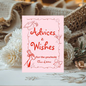 ドードルスタイルハンドドロー卒業アドバイス&ウィッシュ 台座サイン