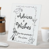 ドードルスタイルハンドドロー卒業アドバイス&ウィッシュ 台座サイン (インサイチュ)