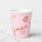 ドードルスタイルハンドドロー卒業パーティー 紙コップ (裏面)