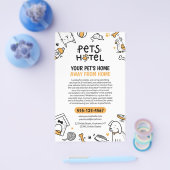 ドードルスタイルペッツホテル/ペットシッティング チラシ (シングル)