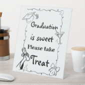 ドードルスタイル手引き卒業ギフトとカード 台座サイン (インサイチュ)