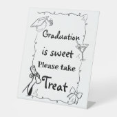 ドードルスタイル手引き卒業ギフトとカード 台座サイン (正面)