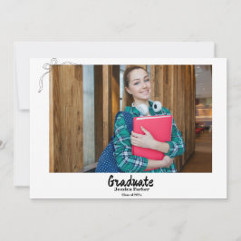 ドードルスタイル手描き卒業 招待状