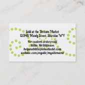 ドードルストロベリー果実ベーキングケータリング事業 名刺 (裏面)