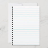 ドードルスリーポバーパーティの招待状 招待状 (裏面)